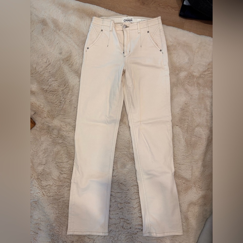 Women's Cream Jeans